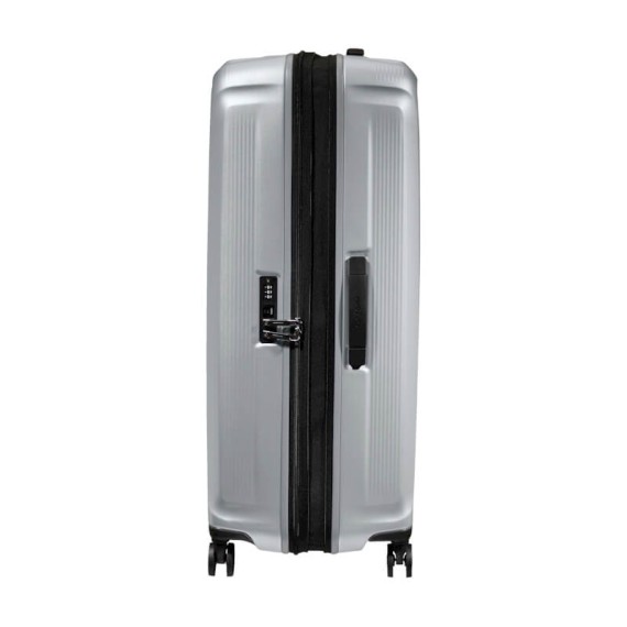 SAMSONITE Mala de Viagem / Trolley Gigante 81cm 4R Exp. Nuon Prata Matte | Ref. 92KF000538