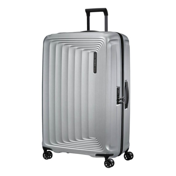 SAMSONITE Mala de Viagem / Trolley Gigante 81cm 4R Exp. Nuon Prata Matte | Ref. 92KF000538