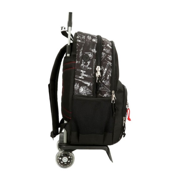 Mochila Escolar Adap. 45cm 2C c/ Carro Star Wars SPACE MISSION Grafite | Ref. 186.24425T1 Mochila Escolar Adap. 45cm 2C c/ Carro Star Wars SPACE MISSION Grafite | Ref. 186.24425T1