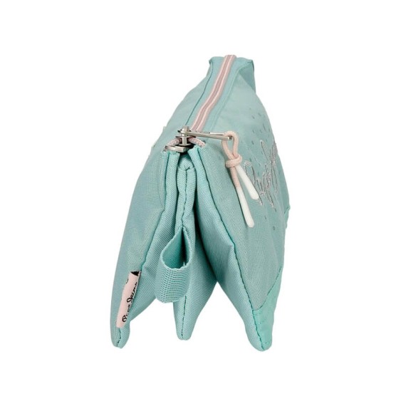 Estojo Escolar 3C. Pepe Jeans JANE Turquesa | Ref. 186.6444321
