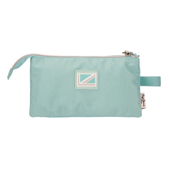 Estojo Escolar 3C. Pepe Jeans JANE Turquesa | Ref. 186.6444321