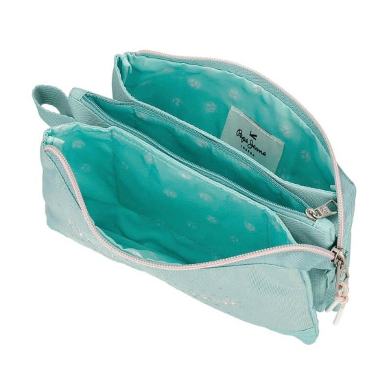 Estojo Escolar 3C. Pepe Jeans JANE Turquesa | Ref. 186.6444321