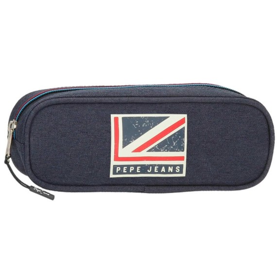 Estojo Escolar Pepe Jeans AIDAN Azul | Ref. 186.6464021
