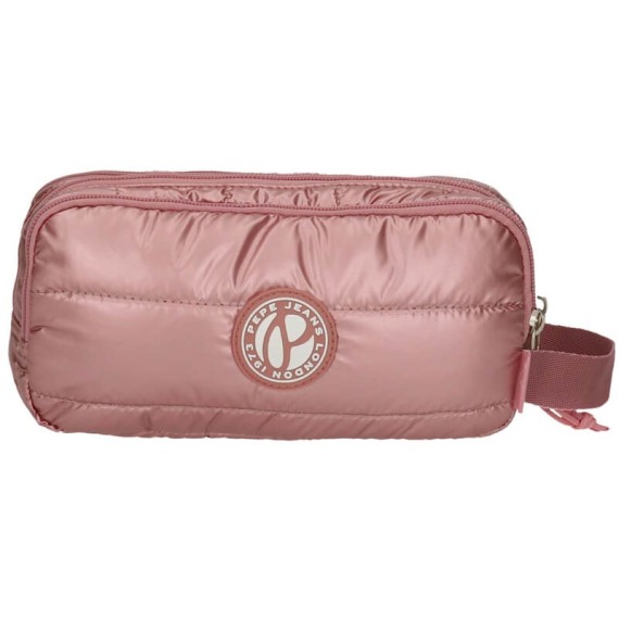 Estojo Escolar Triplo Compartimento Pepe Jeans CAROL Rosa | Ref. 186.6454721