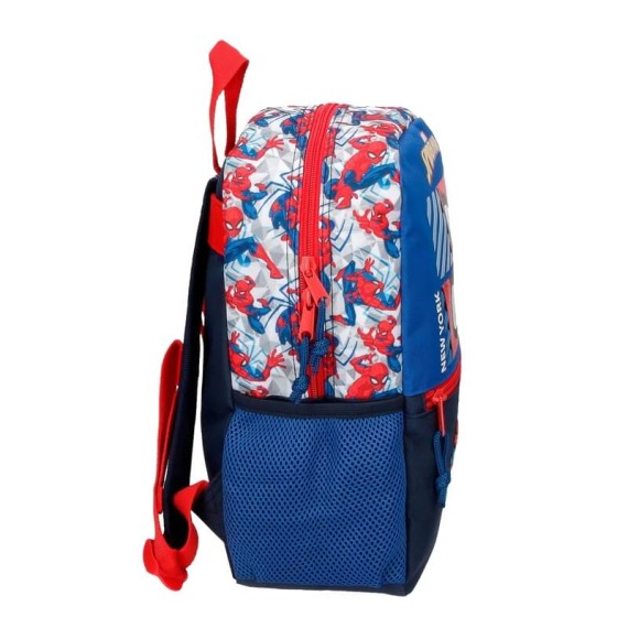 Mochila Pré-Escolar Adap. 32cm Spiderman HERO Azul | Ref. 186.24522D1
