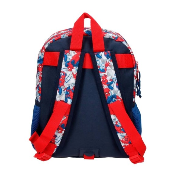 Mochila Pré-Escolar Adap. 32cm Spiderman HERO Azul | Ref. 186.24522D1