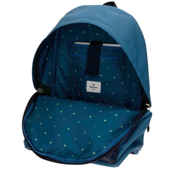 Mochila Escolar Adap. 44cm. Pepe Jeans DUNCAN Azul | Ref. 186.64923D1