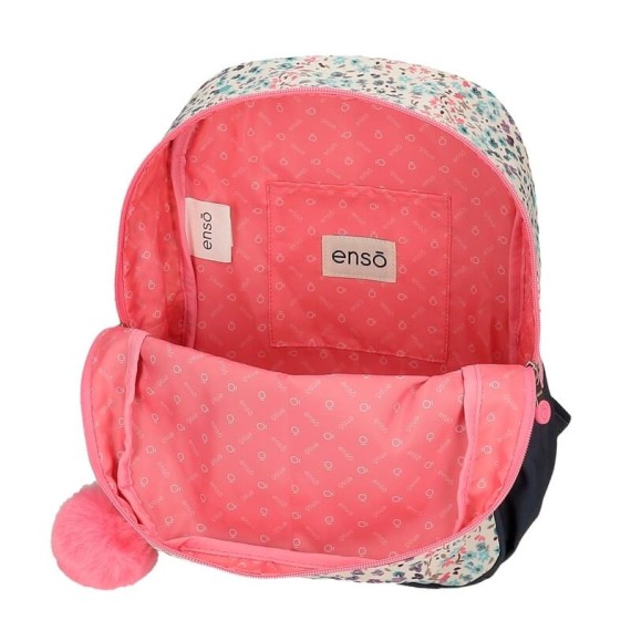 Mochila Pré-Escolar Adap. 32cm c/ Carro Enso TRAVEL TIME Multicolor | Ref. 186.93821T1