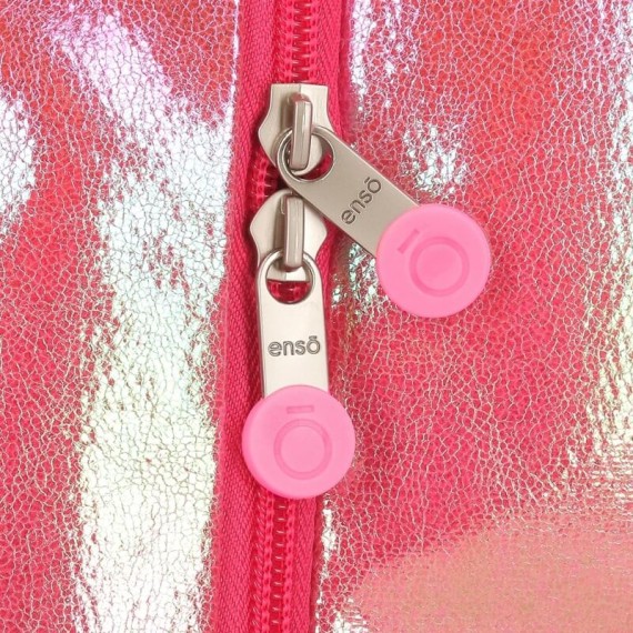 Mochila Pré-Escolar Adap. 32cm Enso CAT CUDDLER Rosa Fuchsia | Ref. 186.93921D1