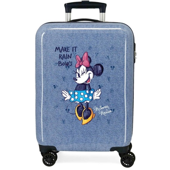 Mala de Cabine / Trolley 55cm 4 Rodas MINNIE Make it Rain Bows Azul | Ref. 186.4531721 Mala de Cabine / Trolley 55cm 4 Rodas MINNIE Make it Rain Bows Azul | Ref. 186.4531721