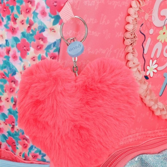 Mochila Pequena Adap. 28cm Enso TOGETHER GROWING Rosa | Ref. 186.93720D1