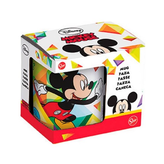 Caneca de Porcelana 325ml Mickey HAPPY SMILES Multicolor | Ref. 248.78121 Caneca de Porcelana 325ml Mickey HAPPY SMILES Multicolor | Ref. 248.78121
