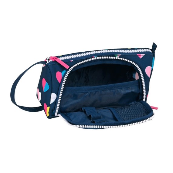 Estojo Escolar c/ Bolso Benetton CORAÇÕES Azul Escuro | Ref. 248.412250917 Estojo Escolar c/ Bolso Benetton CORAÇÕES Azul Escuro | Ref. 248.412250917