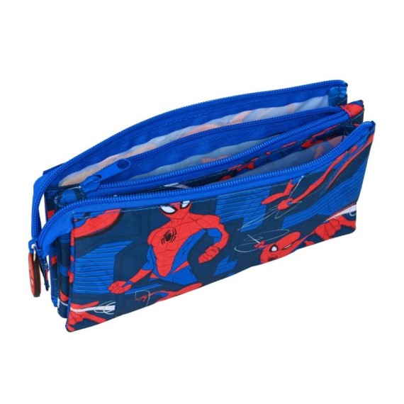 Estojo Escolar Triplo Spiderman GREAT POWER Azul | Ref. 248.812243744 Estojo Escolar Triplo Spiderman GREAT POWER Azul | Ref. 248.812243744