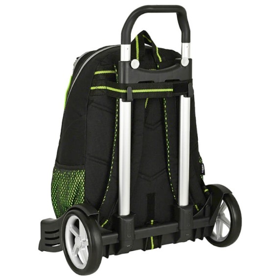 Mochila Escolar 44Cm c/ Carro Evolution Umbro ESSENTIALS Preto | Ref. 248.612237860