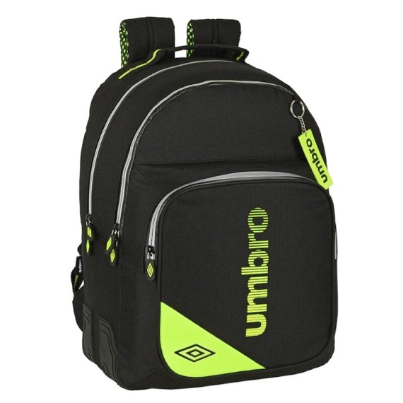 Mochila Escolar Adaptável 42cm 2C Umbro ESSENTIALS Preto | Ref. 248.612237773