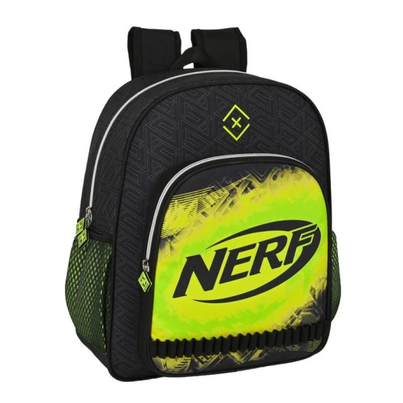 Mochila Escolar Júnior Adap. 38cm Nerf NEON Preta | Ref. 248.612240640 Mochila Escolar Júnior Adap. 38cm Nerf NEON Preta | Ref. 248.612240640