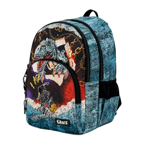 Ghuts Mochila Escolar 43cm GH131 P27 Dino Chain | Ref. 294.2213127