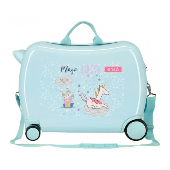 Mala de Viagem Infantil ABS 4R Enso MAGIC UNICORN Turquesa | Ref. 186.9369821