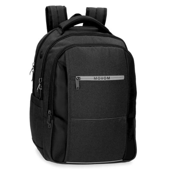 Mochila 44cm. Adapt. Para Portátil 15.6” 2C Movom TRIMMED Preta | Ref. 186.5172322