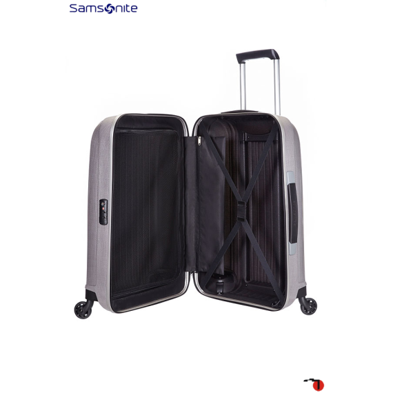 Samsonite Mala/Trolley Médio 69cm 4 Rodas Spinner CHRONOLITE Pérola, 2 image Samsonite Mala/Trolley Médio 69cm 4 Rodas Spinner CHRONOLITE Pérola, 2 image