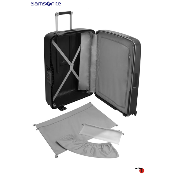 Samsonite Mala/Trolley de Viagem Grande 75cm 4 Rodas Spinner S´CURE DLX Graphite - Ref. 92U4400218