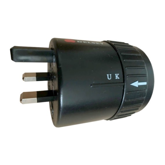 Adaptador Universal Elétrico Delsey Preto | Ref. 181.943510