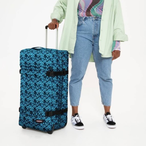 Mala de Viagem / Trolley Grande 79cm Eastpak TRANSIT’R L Ditsy Black | Ref. 267.BA9U51