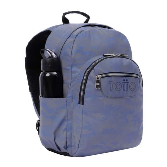 Mochila Escolar Acuarela Edição Limitada Totto Azul | Ref. 330.MA04ECO0332JZ