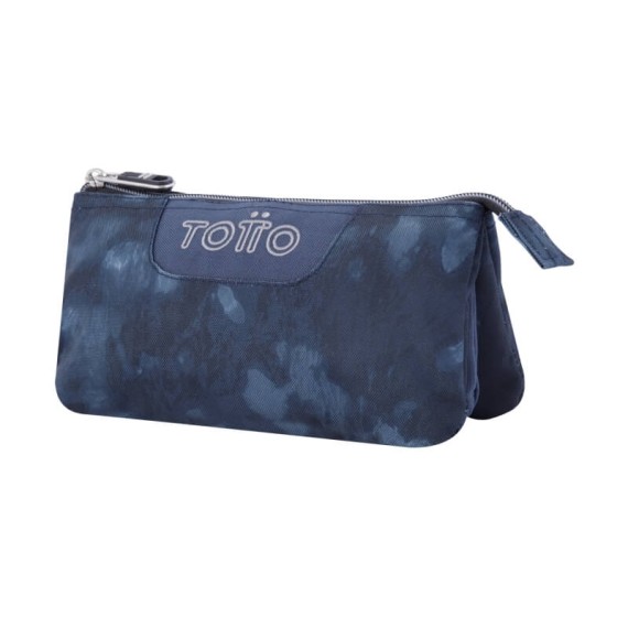 Estojo Escolar Triplo Tablero Totto Azul Marinho | Ref. 330.AC52ECO0123JK