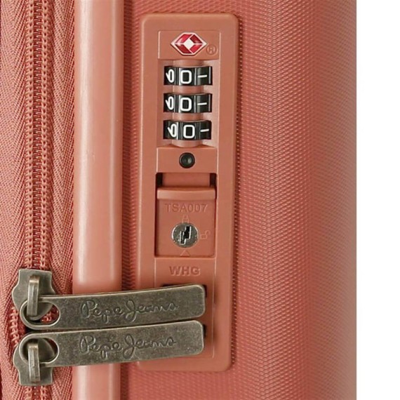 Mala de Cabine / Trolley 55cm Exp. Pepe Jeans HIGHLIGHT Terracota | Ref. 186.7688626