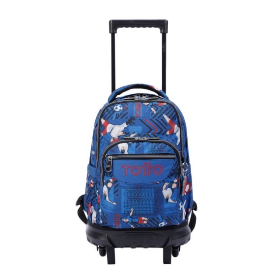 Mochila Escolar Compacta c/ Rodas Resma Totto Futebol | Ref. 330.MA03ECO0053JH