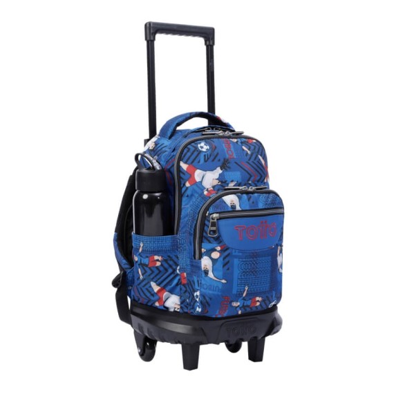 Mochila Escolar Compacta c/ Rodas Resma Totto Futebol | Ref. 330.MA03ECO0053JH