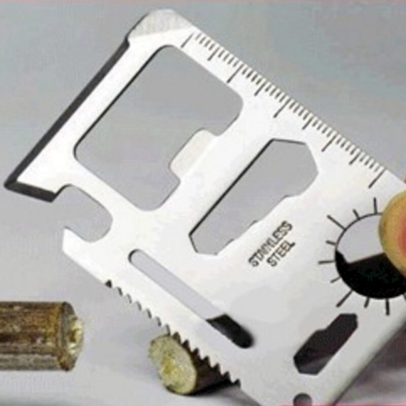 Cartão Multiusos 11 Ferramentas Metal | Ref. 222.1