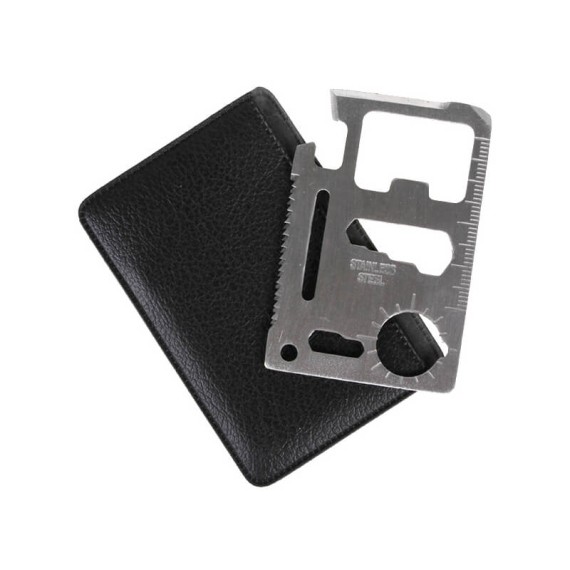 Cartão Multiusos 11 Ferramentas Metal | Ref. 222.1