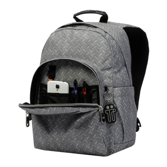 Mochila Escolar Gommas TOTTO 3Y9 Cinzenta | Ref. 330.MA04ECO0183Y9