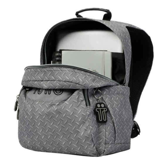 Mochila Escolar Gommas TOTTO 3Y9 Cinzenta | Ref. 330.MA04ECO0183Y9