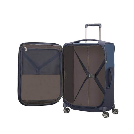 SAMSONITE Mala de Viagem / Trolley Médio 63cm 4R Exp. B-Lite Icon Azul Escuro | Ref. 92CH500501