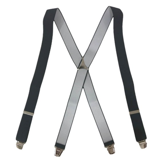 Suspensórios Adulto Lisos Joseph Louis Cinza Escuro | Ref. 67.3130CE