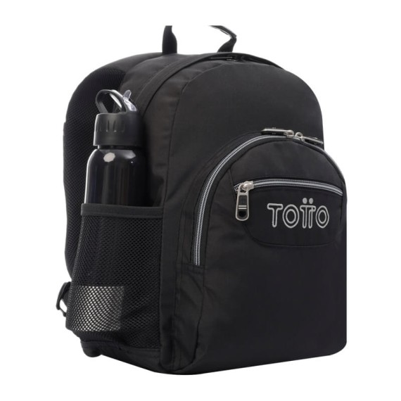 Mochila Escolar Gommas TOTTO N01 Preta | Ref. 330.MA04ECO018N01