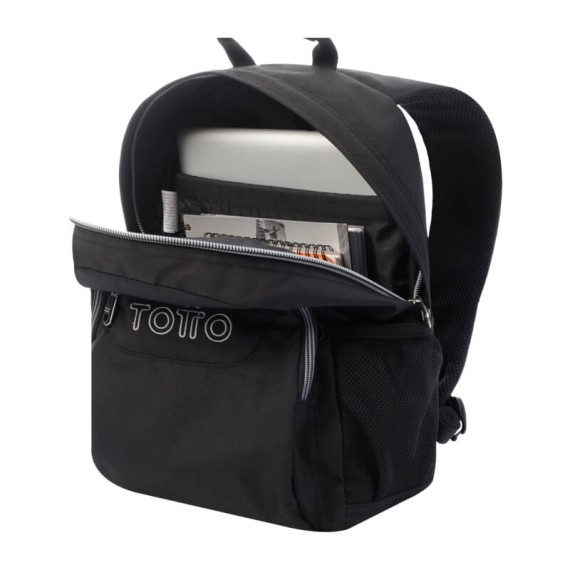 Mochila Escolar Gommas TOTTO N01 Preta | Ref. 330.MA04ECO018N01