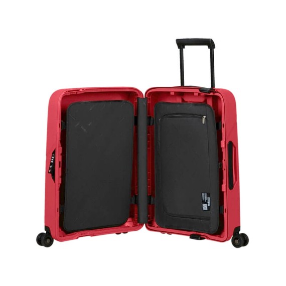 Samsonite Mala de Cabine / Trolley 55cm 4 Rodas MAGNUM ECO Vermelha | Ref. 92KH200120