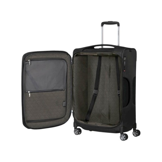 Samsonite Mala de Viagem / Trolley Médio 63cm Exp D’LITE Preta | Ref. 92KG630309