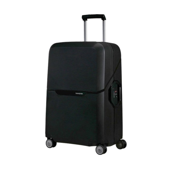 Samsonite Mala de Viagem / Trolley Médio 69cm 4 Rodas MAGNUM ECO Grafite/Prata | Ref. 92KH200228