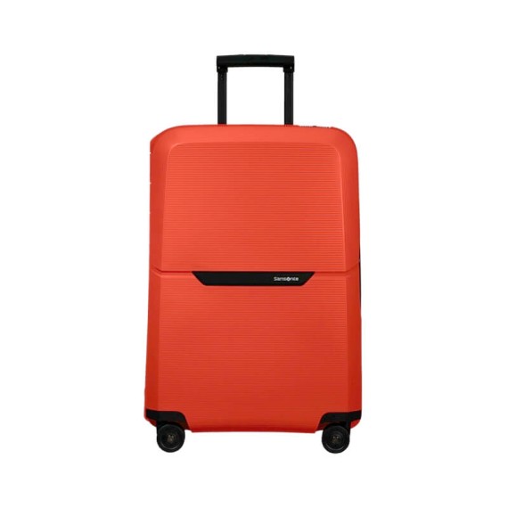 Samsonite Mala de Viagem / Trolley Médio 69cm 4 Rodas MAGNUM ECO Laranja Claro | Ref. 92KH200226