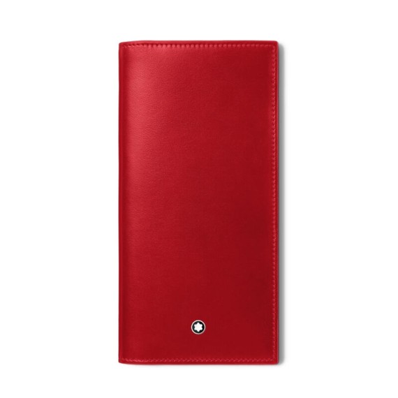 Carteira Vertical Montblanc 15CC MEISTERISTÜCK Vermelha/Preto | Ref. 238.129682