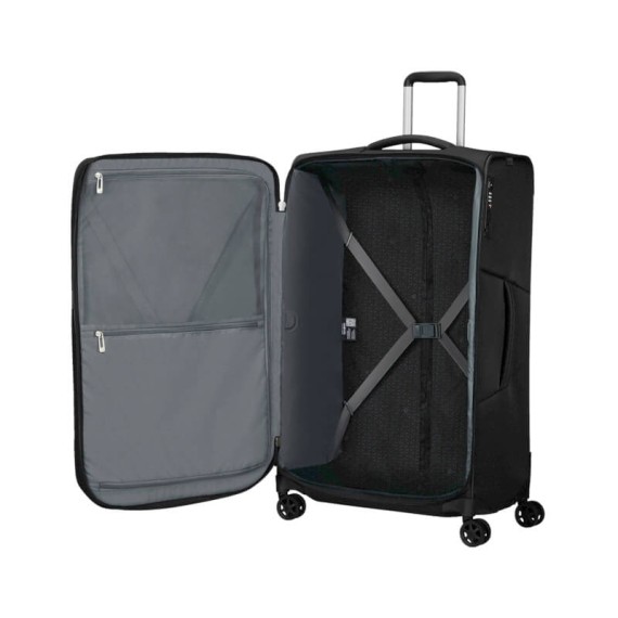 SAMSONITE Mala de Viagem / Trolley Grande 79cm Exp. Respark Preta | Ref. 92KJ300709