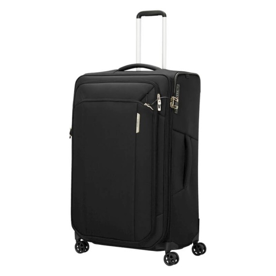 SAMSONITE Mala de Viagem / Trolley Grande 79cm Exp. Respark Preta | Ref. 92KJ300709
