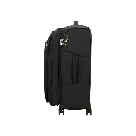 SAMSONITE Mala de Viagem / Trolley Médio 67cm Exp. Respark Preta | Ref. 92KJ300609