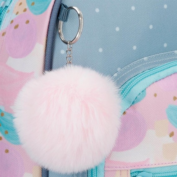 Mochila Escolar Adap. 42Cm c/ Carro Movom GIVE YOURSELF TIME Azul | Ref. 186.35123T1